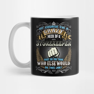 Cool Shirts for Men, Super Job Shirt Storekeeper Mug